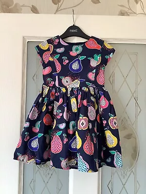 Girls Marks And Spencer Vibrant Fruit Print Dress For Age 18-24 Months  • £3