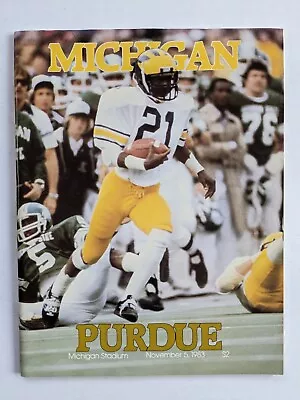 Michigan Vs Purdue Nov 1983 Game Program • $13.49