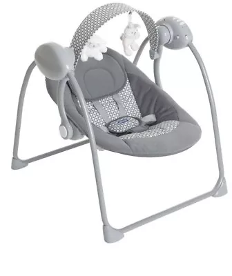 Chicco Relax And Play Baby Swing (Dark Grey) & Automatic Swing Motion 🇬🇧✅️ • £49.99