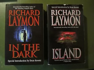 2 Richard Laymon PB Island In The Dark - Koontz Introductions - -1st - RARE • $18.21