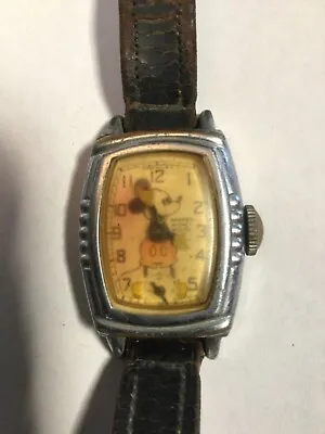1930’s Ingersoll Mickey Mouse Wrist Watch AS IS • $99