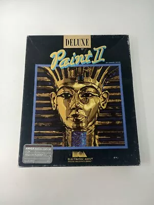 Electronic Arts DELUXE Paint II 2 By Daniel Silva (Amiga 1986) PC Big Box CIB  • $69.99