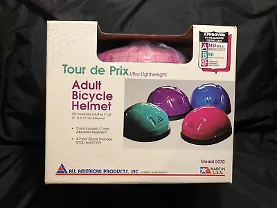 Vintage Barbie Core Bicycle Helmet Tour De Prix 5070 USA Fits 6.75-7.5 American • $14