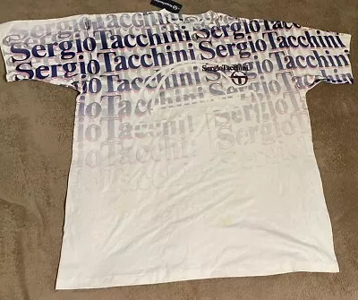 Vintage Sergio Tacchini T Shirt Aop 90s XXL • $89.99