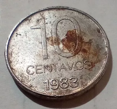 10 Centavos 1983 Argentina Coin Phrygian Cap Liberty Head • $2