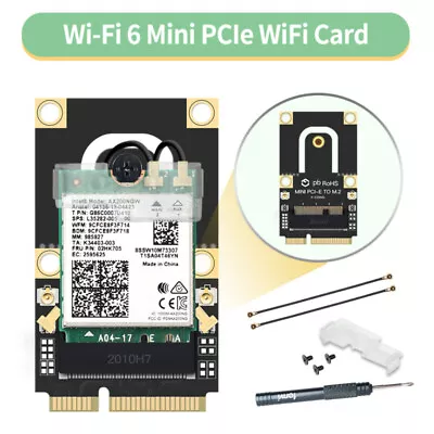 Mini PCI-E Intel AX200NGW WiFi 6 Card Dual Band BT 5.2 Wireless Network Adapter • $17.59