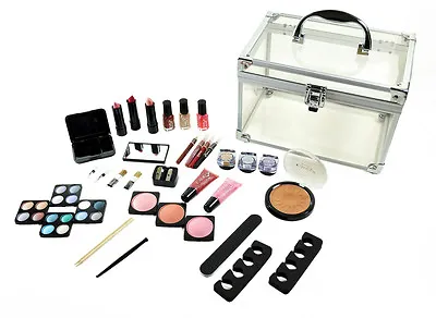 $37.49 • Buy CC-B221 Shanyshine Carry All Trunk Cosmetic Makeup Kit Gift  Set