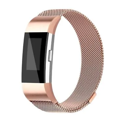 For Fitbit Charge 2 Strap Replacement Milanese Band Stainless Steel Magnet OS • $22.87