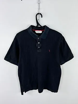 Vintage Yves Saint Laurent YSL Polo T-Shirt Black Size XL • £37.34