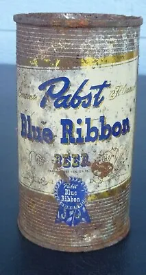 Vintage Pabst Blue Ribbon Flat Top Beer Can Keglined Milwaukee Wisconsin • $9.99