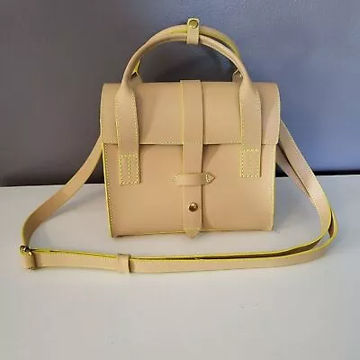 IIIBeCa By Joy Gryson Duane Street Leather Crossbody Neon Lined Bag Purse • $49.99