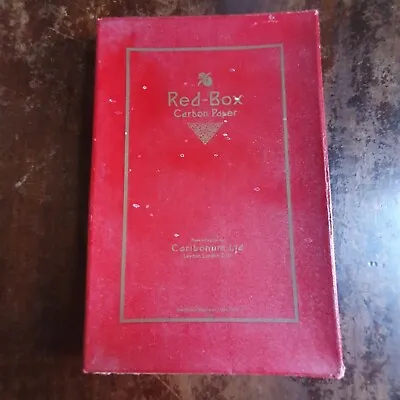 Vintage Red Box Carbon Paper No. 211 Black 8x5. Carbonium. • $18.59