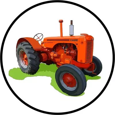 Case Model LA Tractor NEW Metal Sign 28  Dia. Round AMERICAN STEEL  • $129.88