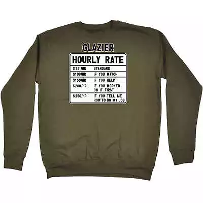 Glazier Rate Parts - Novelty Funny Sweatshirts Jumper Pullover Sweatshirt • $35.95