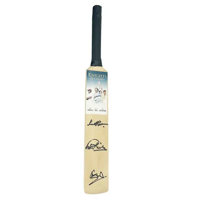 Signed Viv Richards Ian Botham & Richard Hadlee Mini Bat - Knights Of Cricke... • £499.99