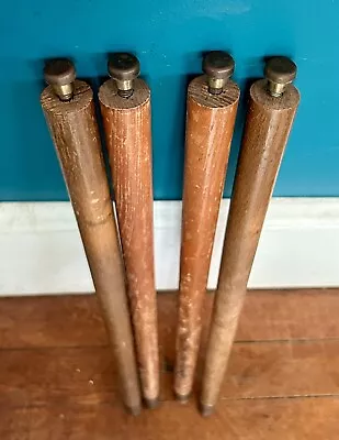 Tapered Wood Table Legs Set Four 16 Mid Century Modern MCM Vintage Furniture 60s • $20