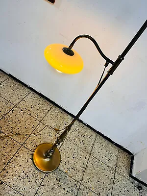 £123.13 • Buy Art Nouveau Adjustable Reading Lamp Brass Floor Lamp Hallway Lamp Glass Bow Lamp