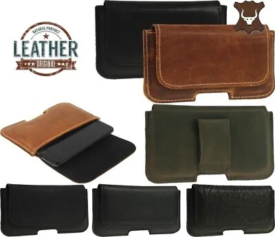 Ricardsson Classic Waist Pouch Made Of Genuine Leather Case Cover For Iphone • £14.99