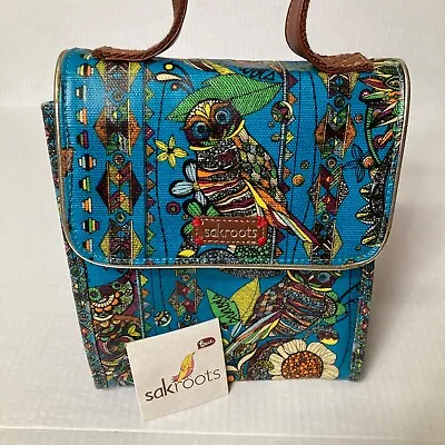 Sakroots Artist Circle Radiant One World Flap Insulated Lunch Bag Owl Graphic • $38.08
