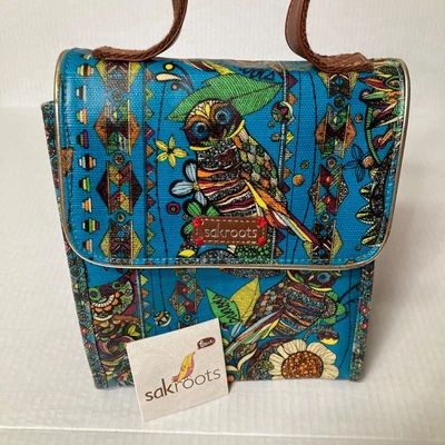 Sakroots Artist Circle Radiant One World Flap Insulated Lunch Bag Owl Graphic • $38.08
