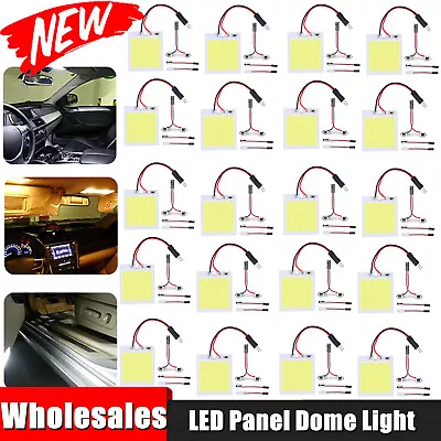 48SMD COB White Panel LED T10 Car Interior Panel Light 12V Dome Lamp Bulbs LOT • $5.45