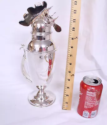 $120 • Buy Restoration Hardware Silver Plated Rooster Cocktail Shaker Martini Mixer