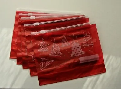 5 Christmas Ziploc Storage Bags From The USA. • £5.99