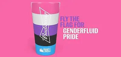 Limited Edition London Pride 2019 Budweiser Cup - LGBTQ+ Genderfluid • £5.99