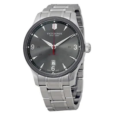 NWT Victorinox Swiss Army  241714 Men's  Mechanical Grey Automatic Watch • $379.99