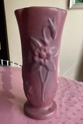 Antique Van Briggle Pottery Flower Vase Mulberry 7 3/4” SUPERB Signed • $133