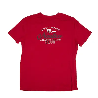 NAUTICA T-Shirt Red Short Sleeve Mens 2XL • £8.99