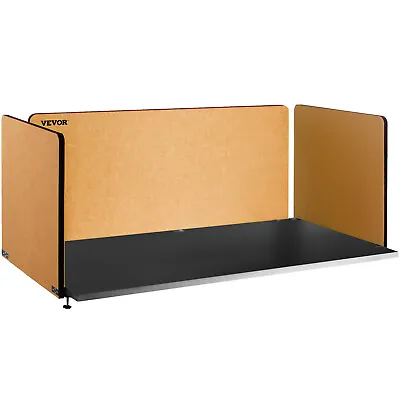 £149.99 • Buy VEVOR Desk Divider Desk Privacy Panel 60'' 3 Panels Desktop Partition Yellow