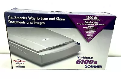 New In Box Visioneer Paper 6100b Flaybed Scanner 600x 1200 Dpi • $105