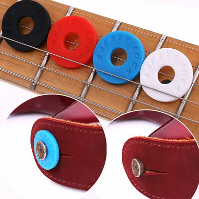 4x Fender Strap Blocks Strap Lock System Practical For Guitar Bass Ukulele • $2.45