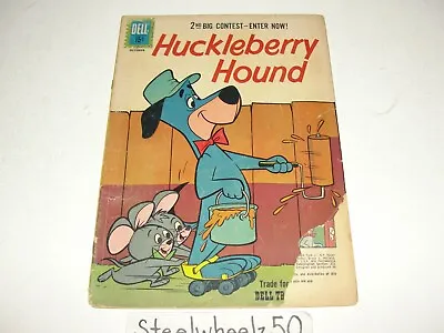 Huckleberry Hound #13 Comic Dell 1961 Hanna Barbera Cartoon Pixie Dixie Mr Jinks • $9.99