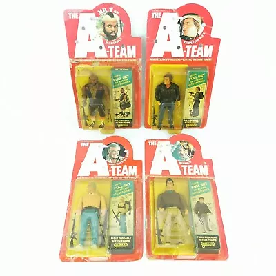 Vintage Galoob The A Team Action Figure Full Set 4x Mr T Templeton John Murdock • £399.99