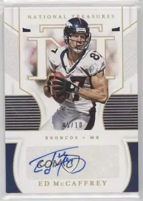 2020 Panini National Treasures Signatures Holo Gold /10 Ed McCaffrey #S-EM Auto • $115.20