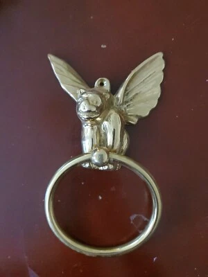 $15 • Buy Gargoyel Solid Cast Brass Door Knocker Or Towel Holder