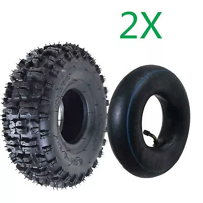 2 Pcs 4.10/3.50 -4 Tire Tube For Hand Truck Go Karts Moped Mini Pocket Bike Quad • $69.09