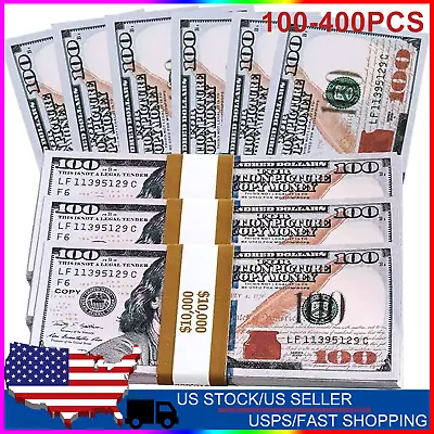 Movie Prop Magic Fake Bills Replica Money QTY100 Music Prank Joke Fast Ship • $7.99