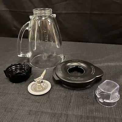 $26 • Buy Oster Blender 6 Cup Glass Jar Replacement With Lid & Connector Round Food Cook
