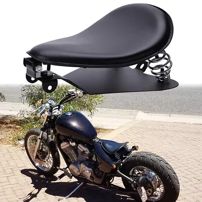 Motorcycle Spring Solo Seats W/ Base For Honda Shadow Spirit ACE Aero VT 750 600 • $79.11