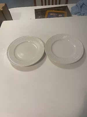 Mikasa Italian Countryside Salad Plates 8 5/8 Inch DD900 White ~ Set Of 2 • $19.99