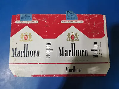 Opened Empty Cigarette Soft Pack--84 Mm-USA-Marlboro • $1.20