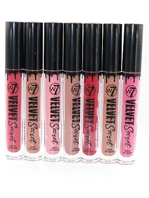 W7 Velvet Secret Matte Lip Colour Liquid Listick - Choose Your Shade • £3.99