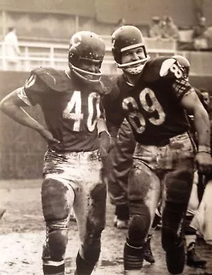 GLOSSY PHOTO PICTURE 8x10 Gale Sayers Mike Ditka Chicago Bears • $3.98