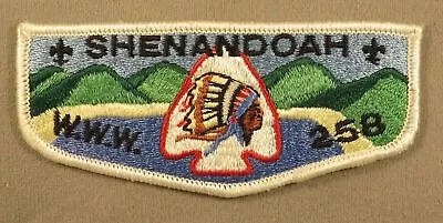 Shenandoah Lodge 258 OA Flap Stonewall Jackson Area Council WHT Bdr. [EX530] • $15.95