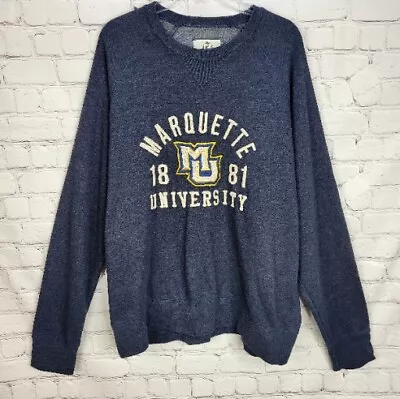 Marquette University Adult Crewneck Sweatshirt Navy 2XL • $20.99