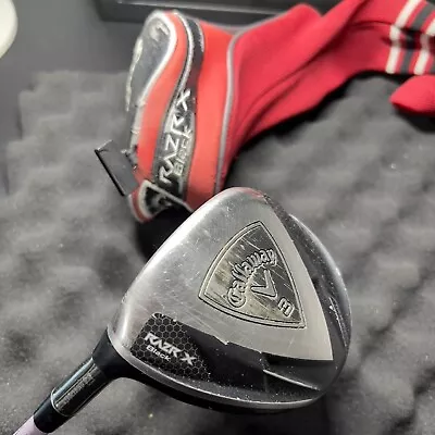 Callaway RAZR X Black 3 Fairway Wood 15 Deg Graphite Stiff Flex Left Handed • $49.99