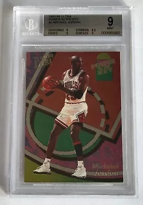 1993-92 Ultra Power In The Key #2 MICHAEL JORDAN Chicago Bulls HOF BGS 9 • $675